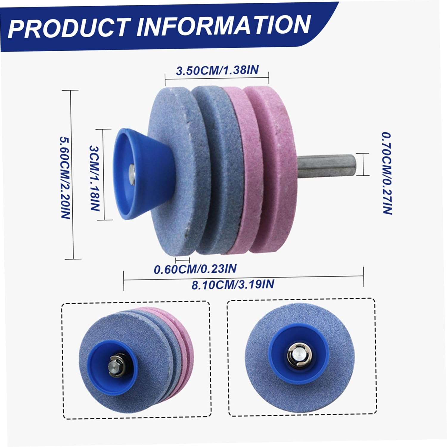 Garden Tool Sharpener, Four Layers Lawnmower Blade Sharpener, Grinding