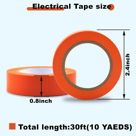 Romeda 9 Pack Coloured Electrical Tape, Electrical Tape Colours Water,