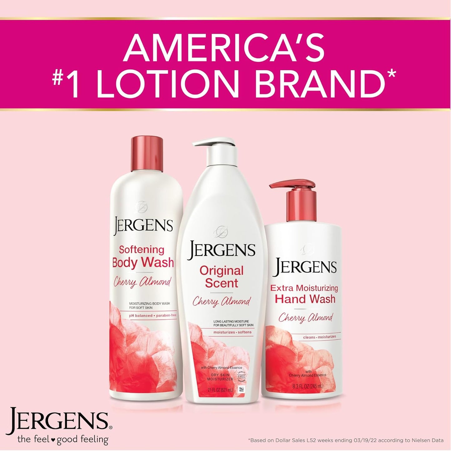 Jergens Original Scent Dry Skin Body Lotion, Hand and Body Moisturizer