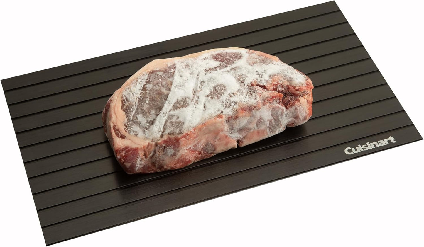 Cuisinart BBQ Defrosting Tray, Conductive Aluminum Rapid Thaw Plate for Frozen Meat, Quick Defrosting Tool that Preserves Natural Flavors, Non Stick Easy to Clean Kitchen Gadget & Grilling Accessories