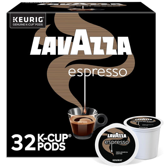 Lavazza Espresso, Single-Serve Keurig K-Cup Pods, Medium Roast Coffee,