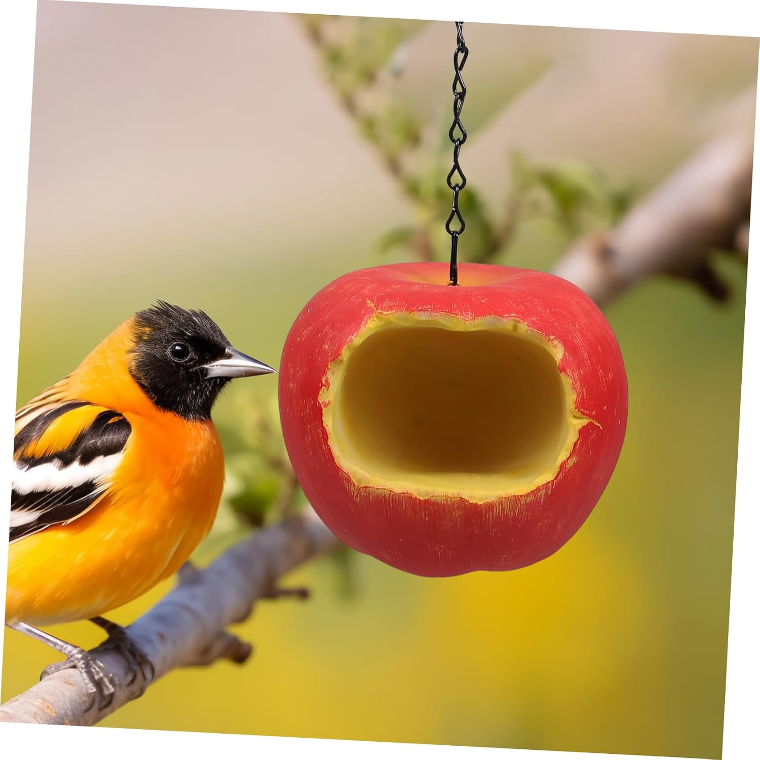 Milisten Outdoor Hanging Bird Feeder and Construction for Garden Decor
