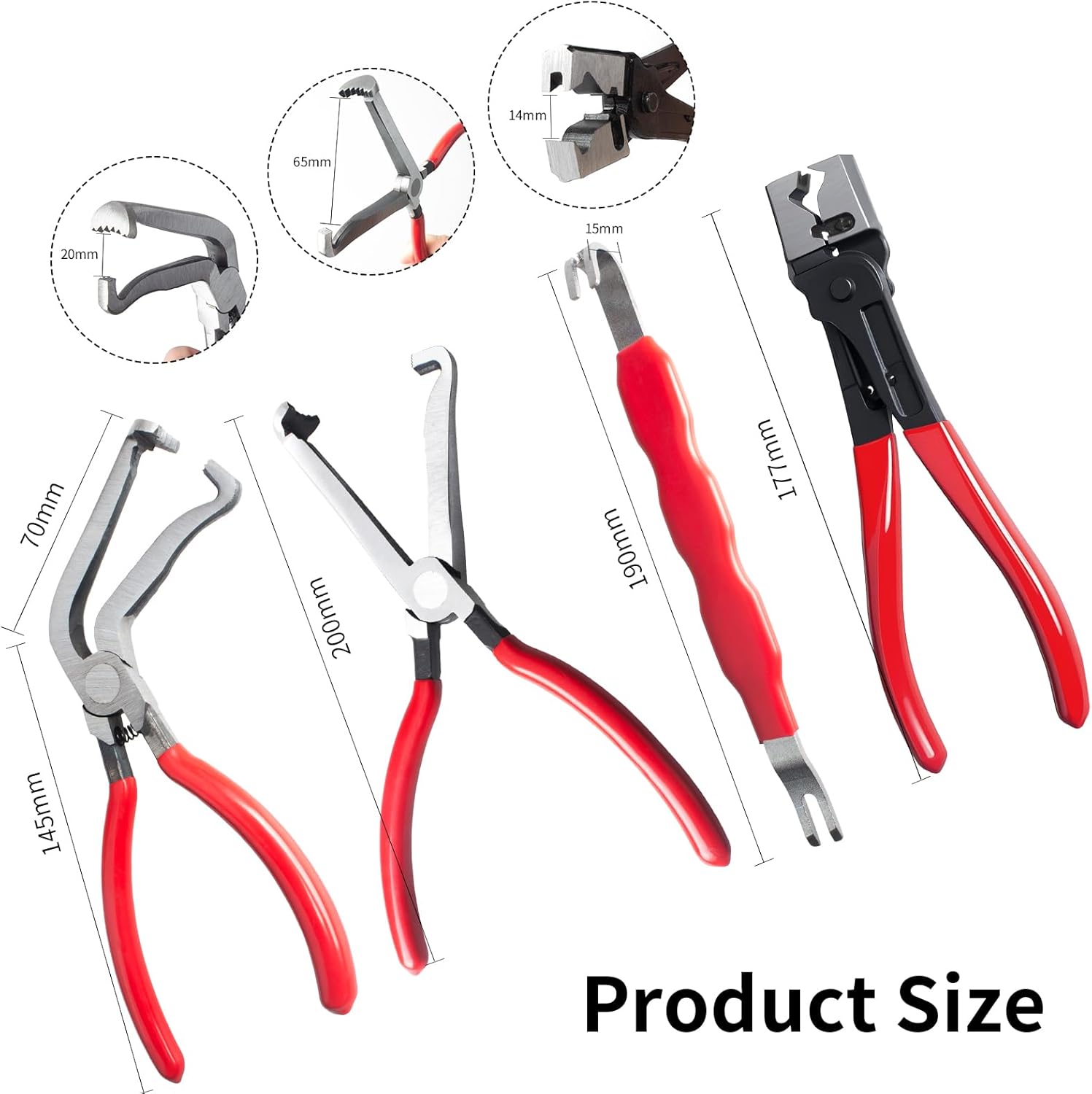 4 Pieces Electrical Disconnect Pliers for Cars, Automotive Electrical 