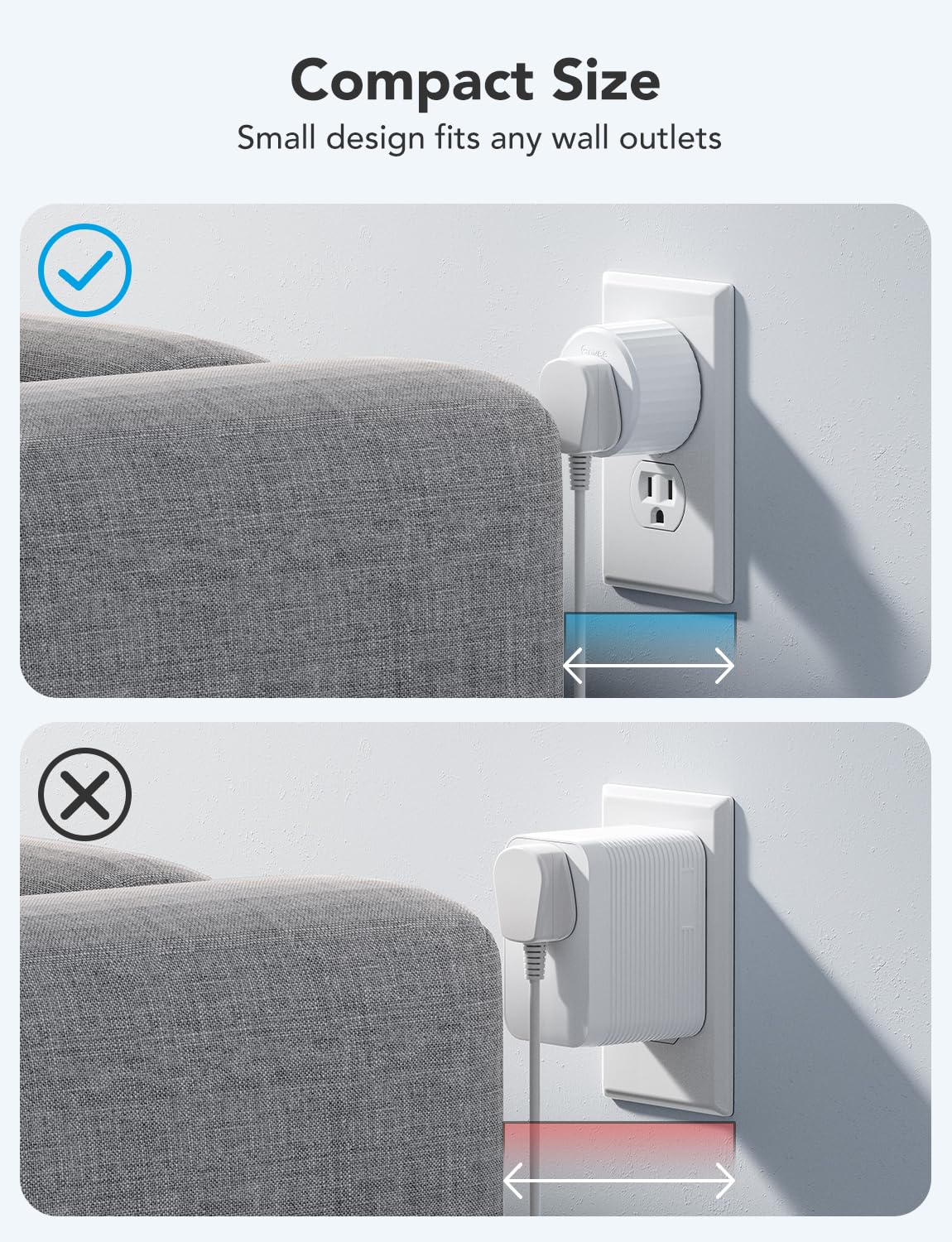Govee Smart Plug, WiFi Plugs Work with Alexa & Google Assistant, Smart