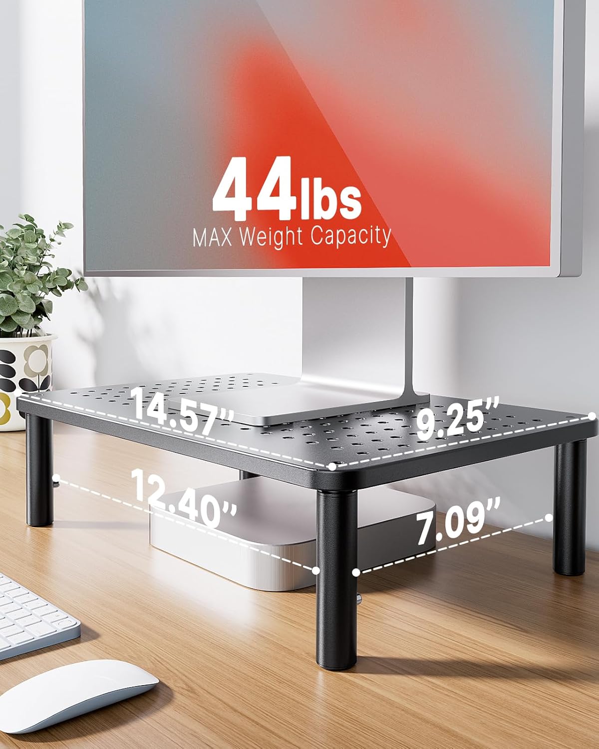 HUANUO Monitor Stand, Monitor Stand Riser 3 Height Adjustable, Monitor