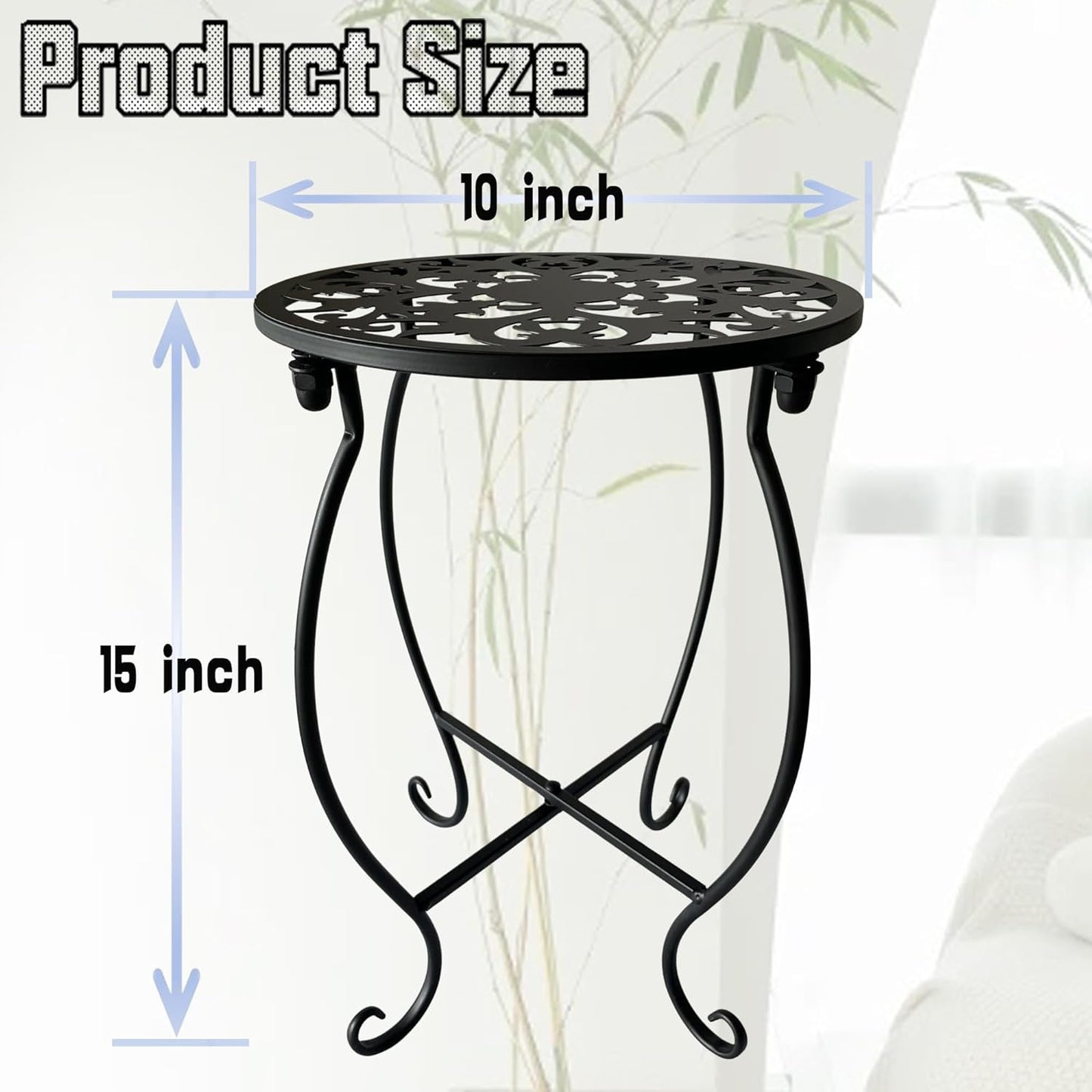 Plant Stand Indoor Outdoor, Metal Plant Stand for Indoor Plants Iron A