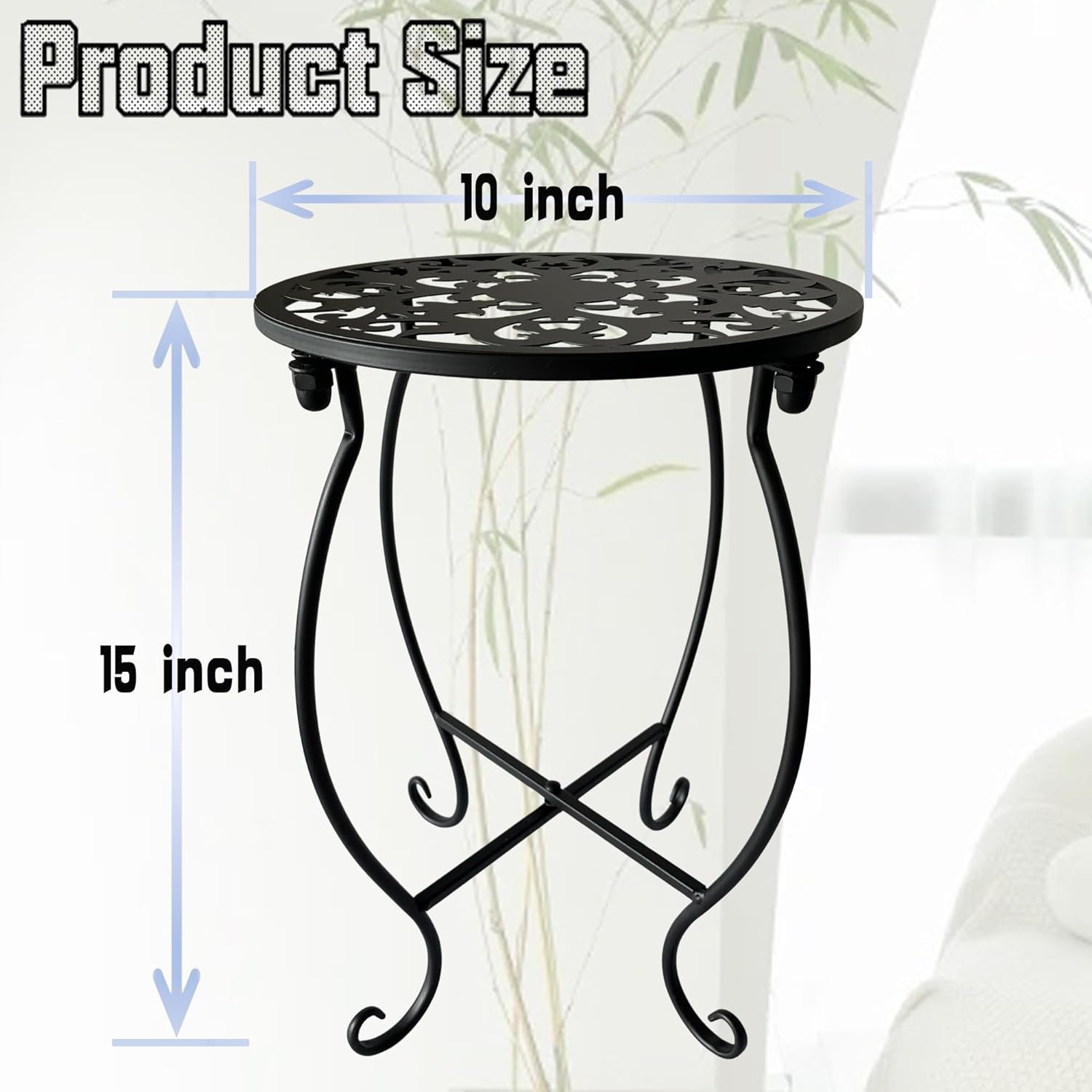 Plant Stand Indoor Outdoor, Metal Plant Stand for Indoor Plants Iron A