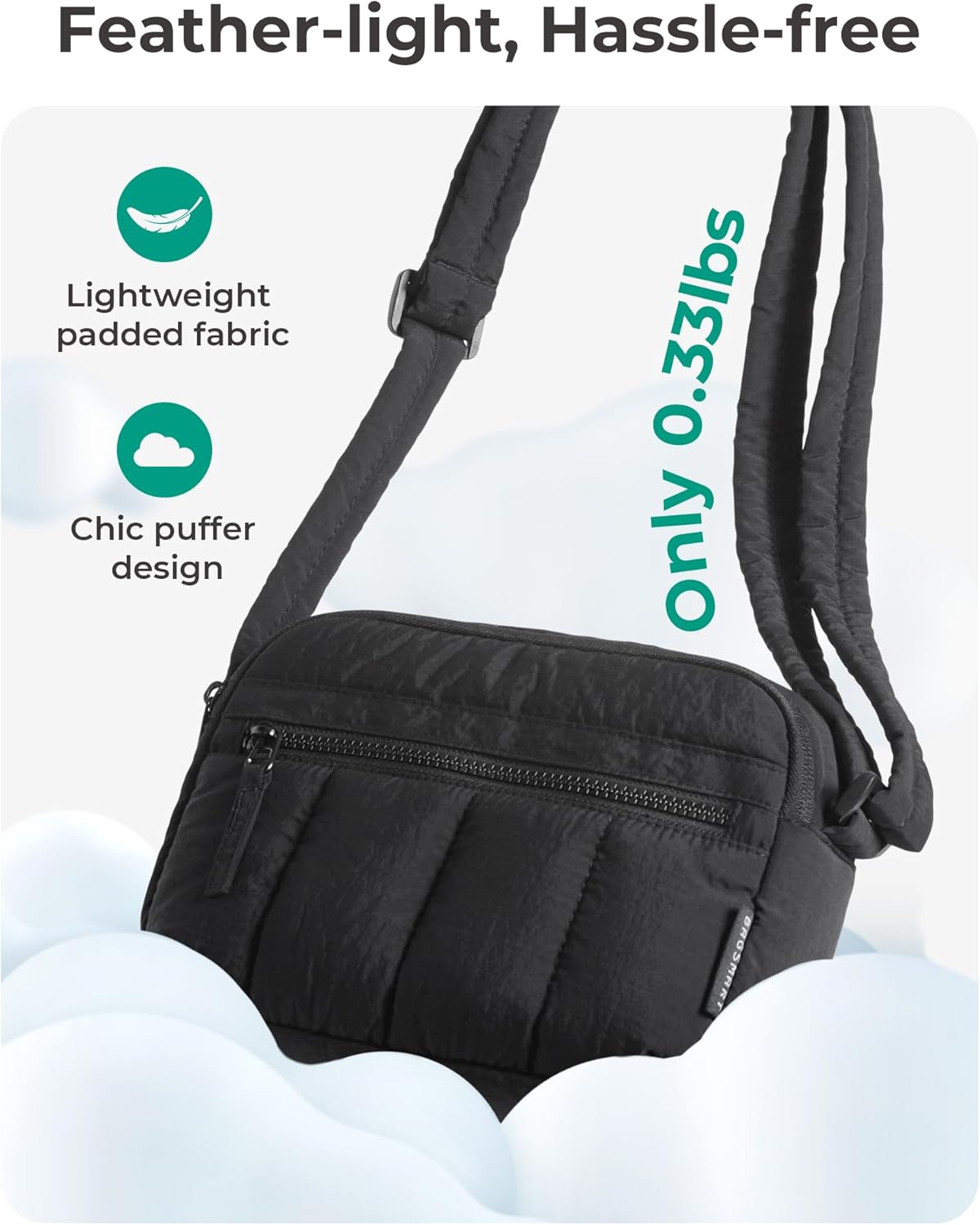 BAGSMART Cross Body Purse, Mini Crossbody Bags for Women Travel Purse,