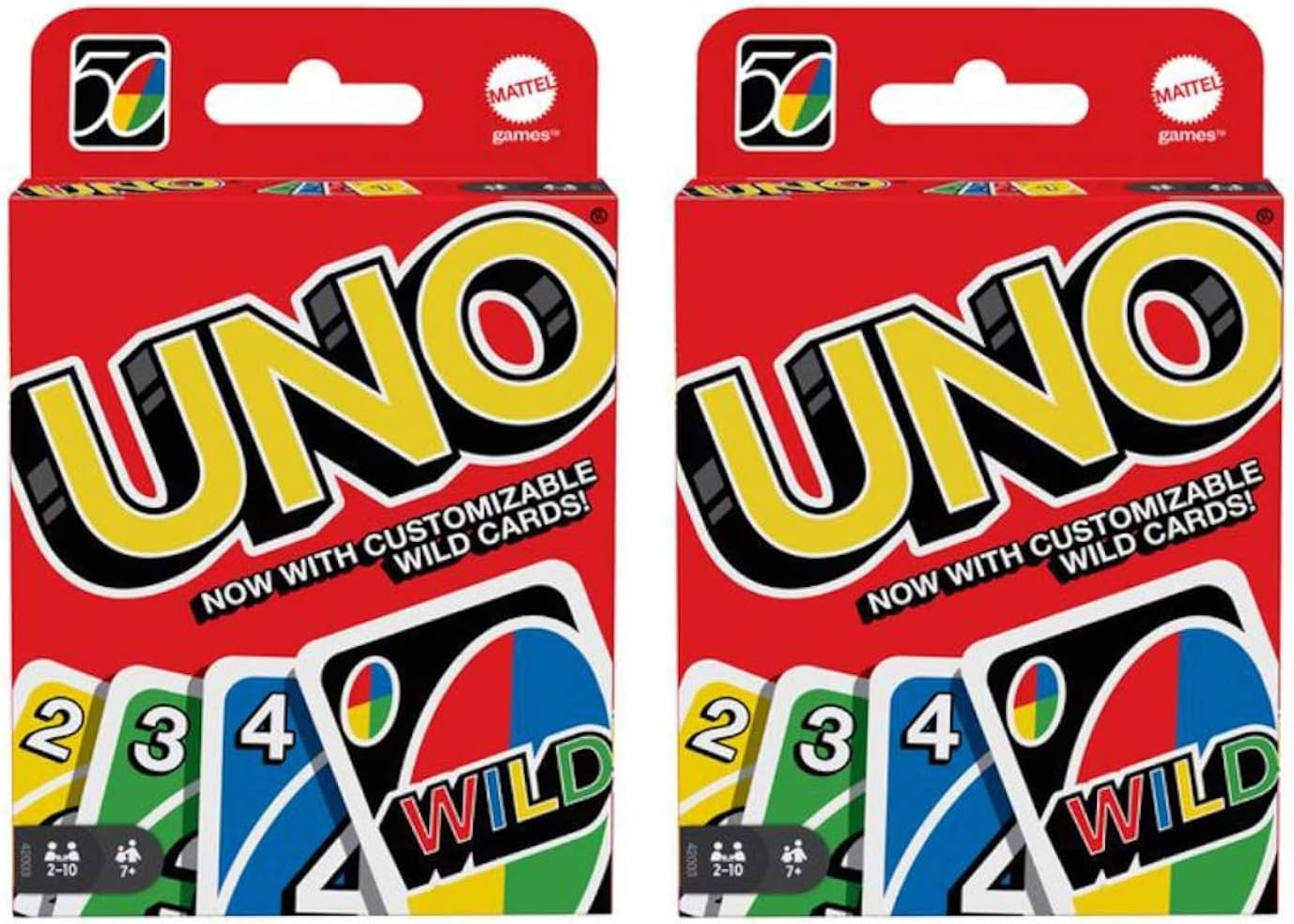 Mattel 4347154784 Uno Card Game 2 Pack, Red
