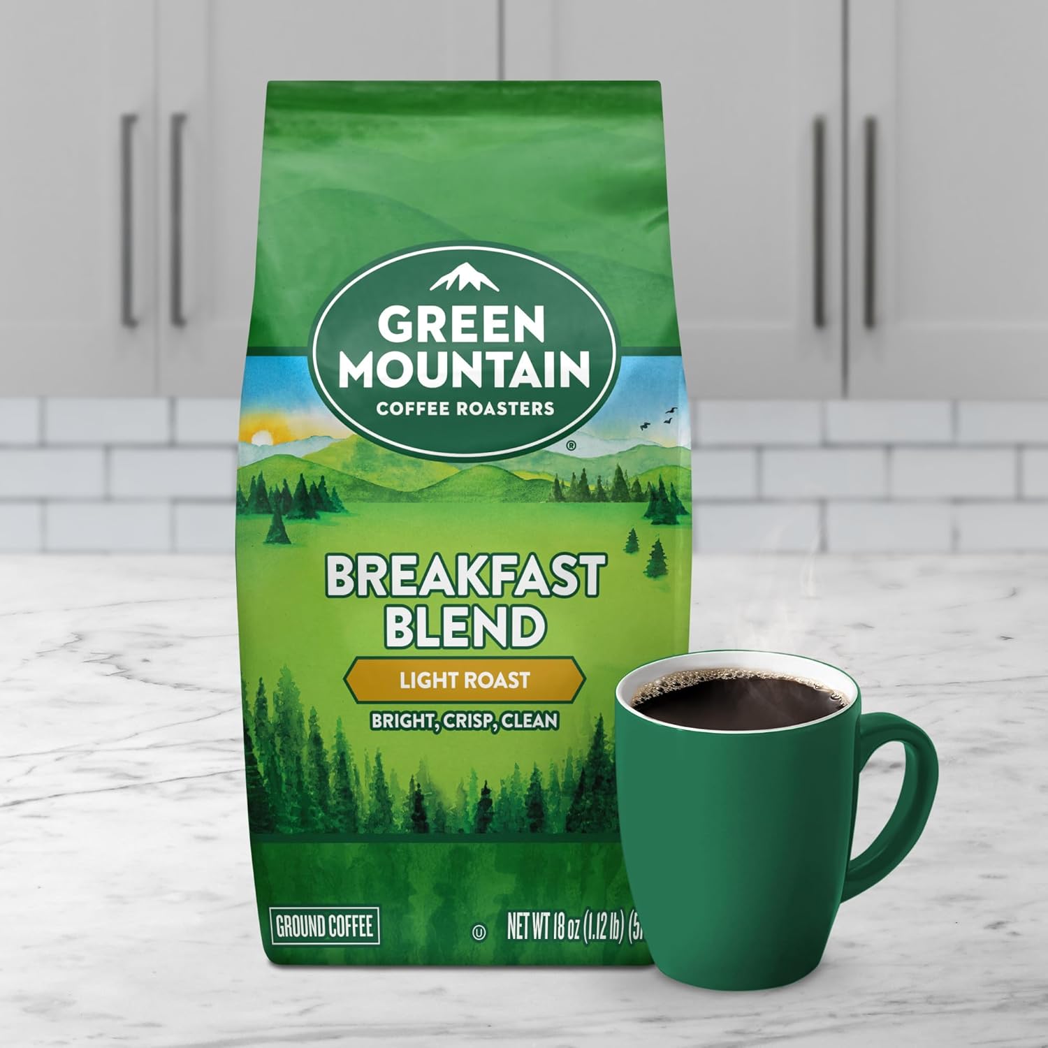 Green Mountain Coffee Roasters Breakfast Blend, Ground Coffee, Bagged 