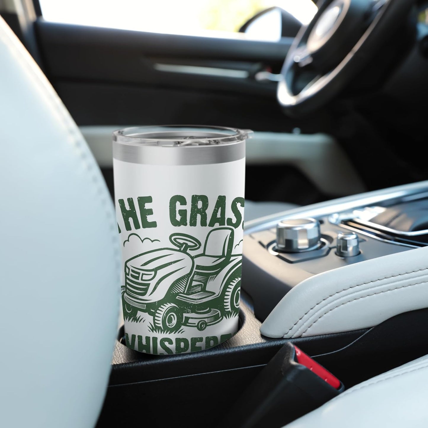 The Grass Whisperer Gardener Lawn Mowing Stainless Steel Insulated Tumbler