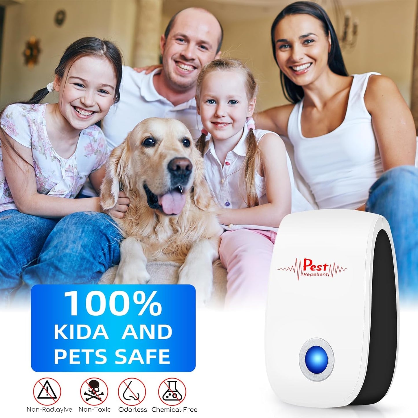 2026 10Pack Ultrasonic Pest Control Repeller Electronic Mouse Repellen