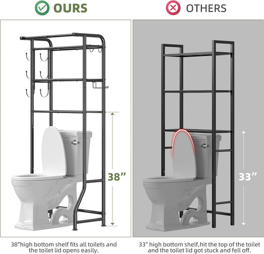 Simple Trending Over The Toilet Storage Cabinet, Metal Bathroom Shelf 