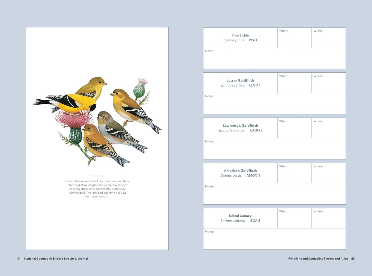 National Geographic Birder's Life List and Journal