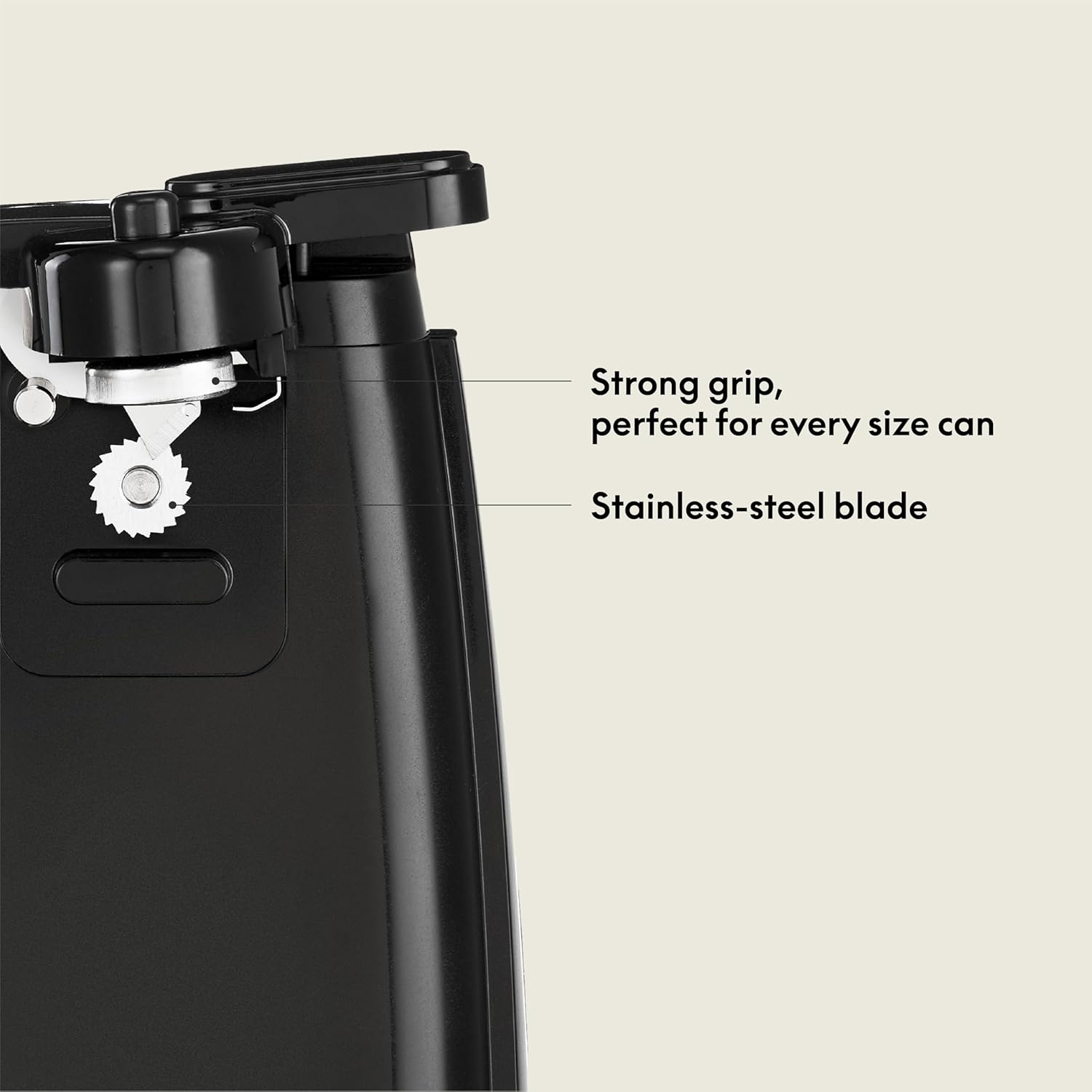 bella Electric Can Opener and Knife Sharpener, Removable Cutting Lever