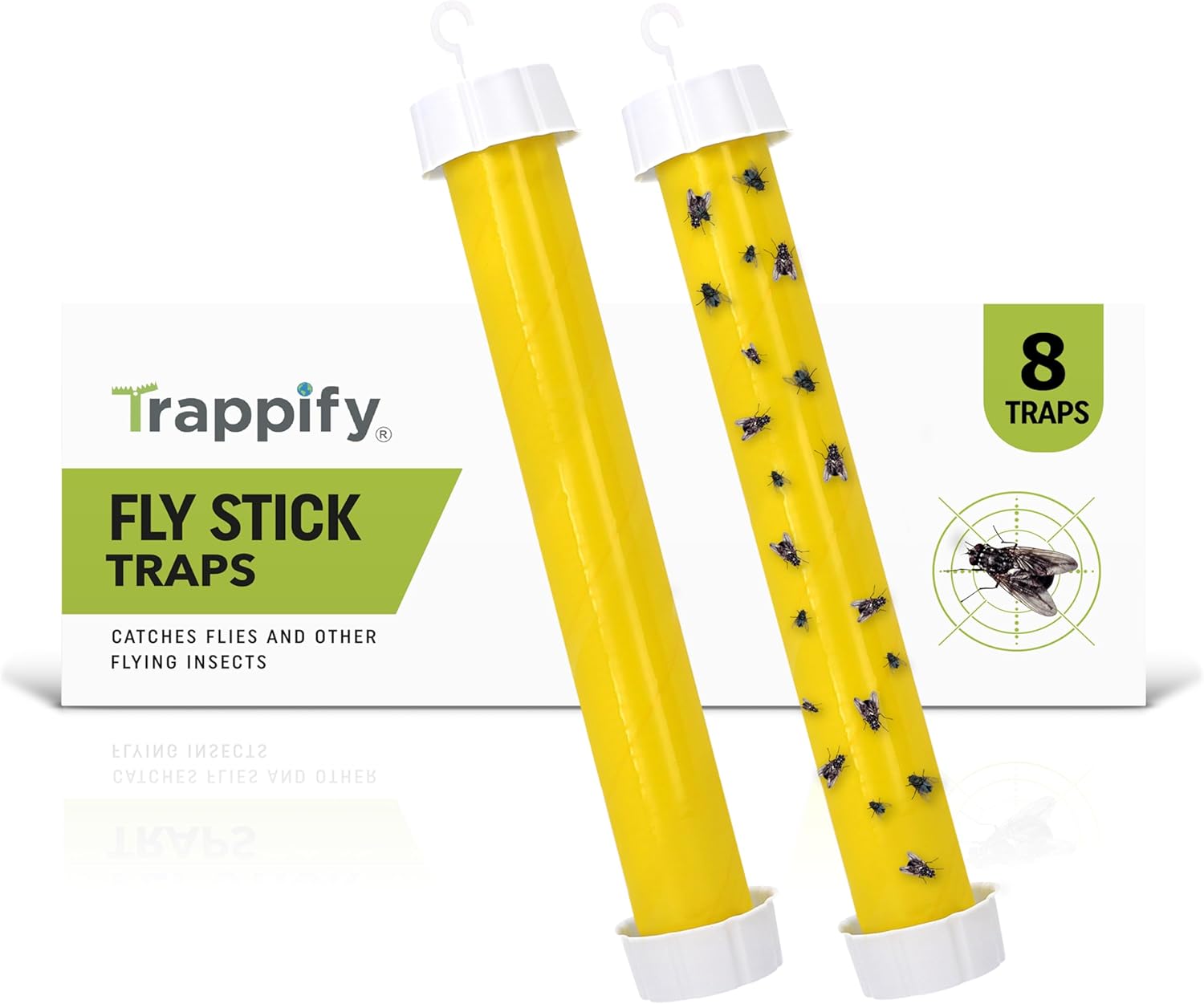 Trappify Hanging Fly Traps Outdoor: Fruit Fly Traps for Indoors | Gnat