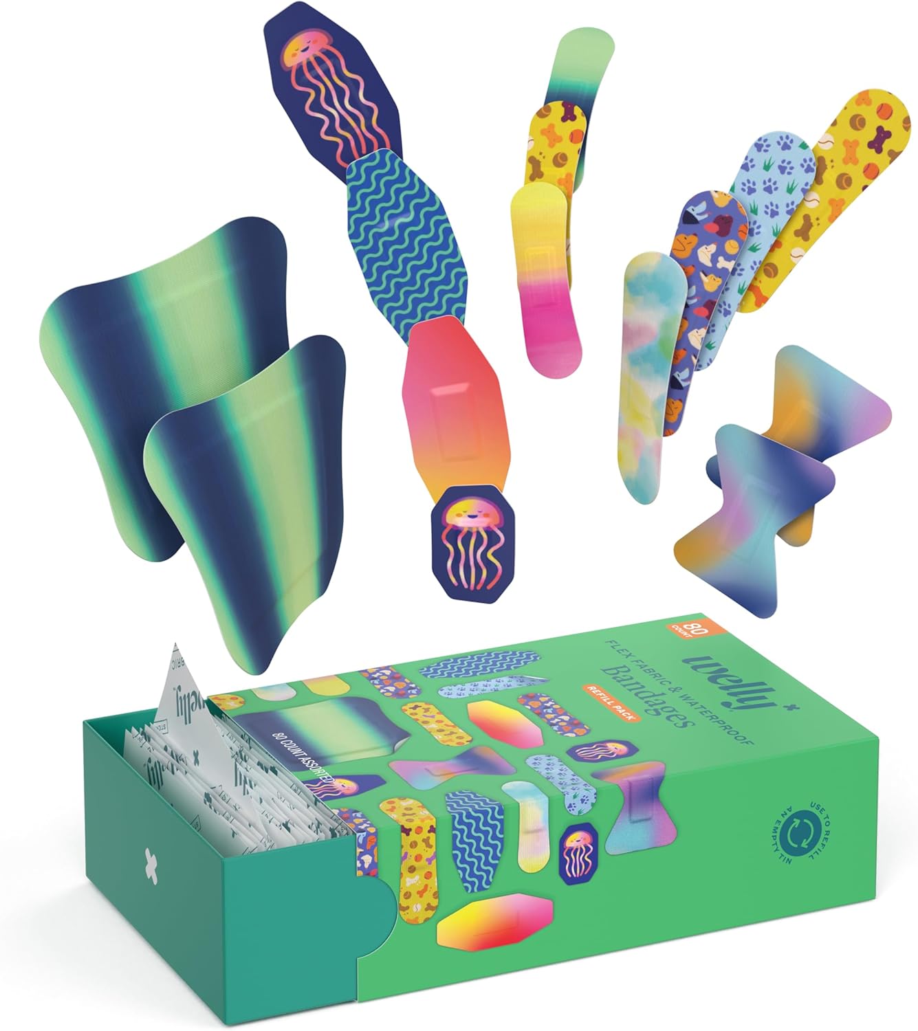 Welly Bandage Family Pack | Adhesive Flexible Fabric & Waterproof Band