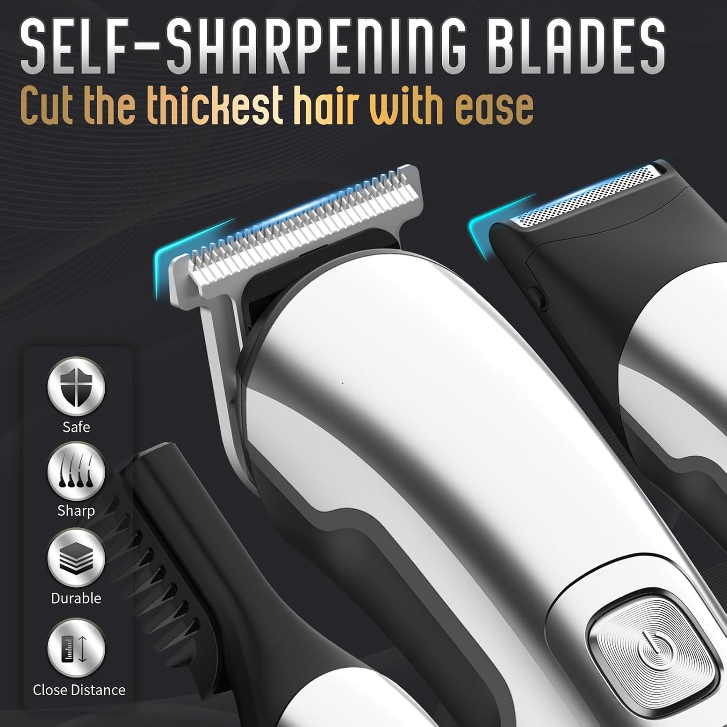 Ufree Beard Trimmer for Men, Waterproof Electric Razor for Nose, Body,