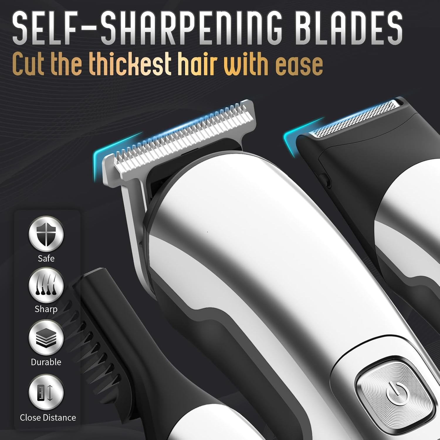 Ufree Beard Trimmer for Men, Waterproof Electric Razor for Nose, Body,