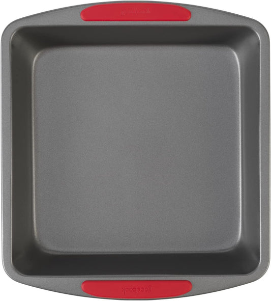 GoodCook MegaGrip Baking Pan with Silicone Grip Handles Square Non-Sti