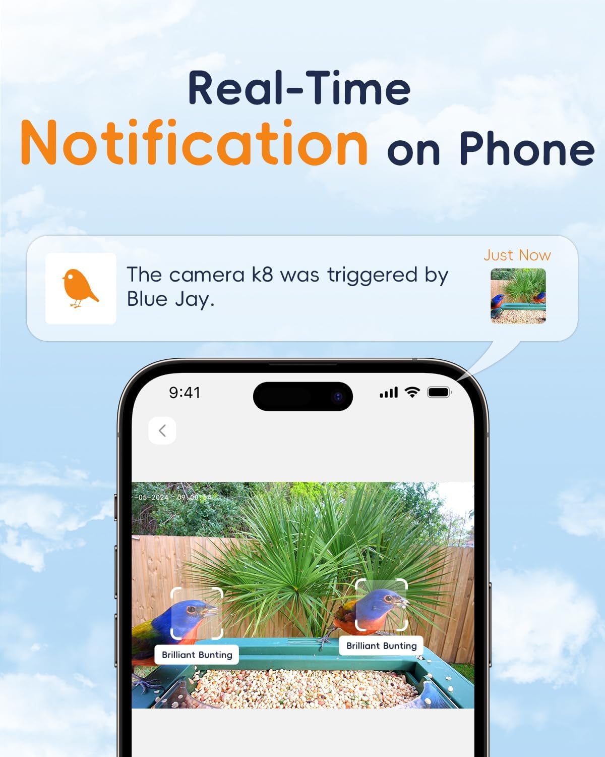 Bird Feeder with Camera, 32MP Photos & 4K Video with Live View, 5GHz/2.4GHz WiFi, AI Identify Birds Species and Instant Arrival Alerts for Bird Lovers