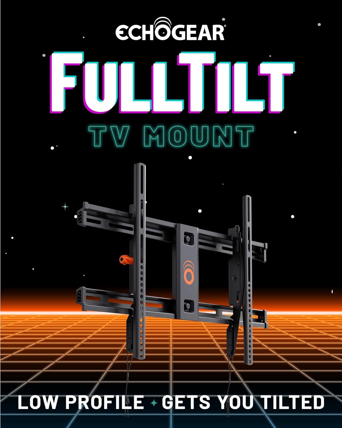 ECHOGEAR Wall Mount TV Bracket for TVs Up to 90" - Low Profile Design 