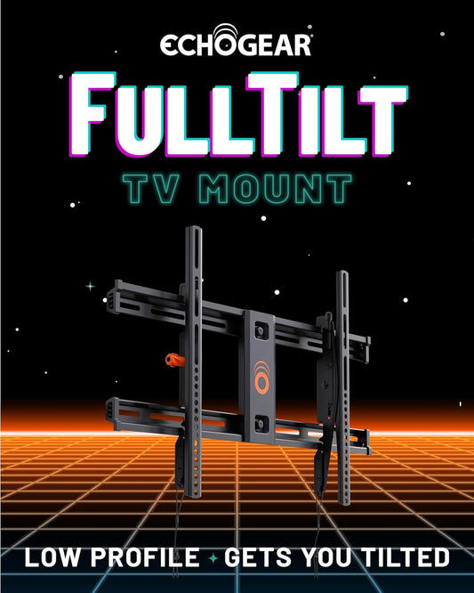 ECHOGEAR Wall Mount TV Bracket for TVs Up to 90" - Low Profile Design 