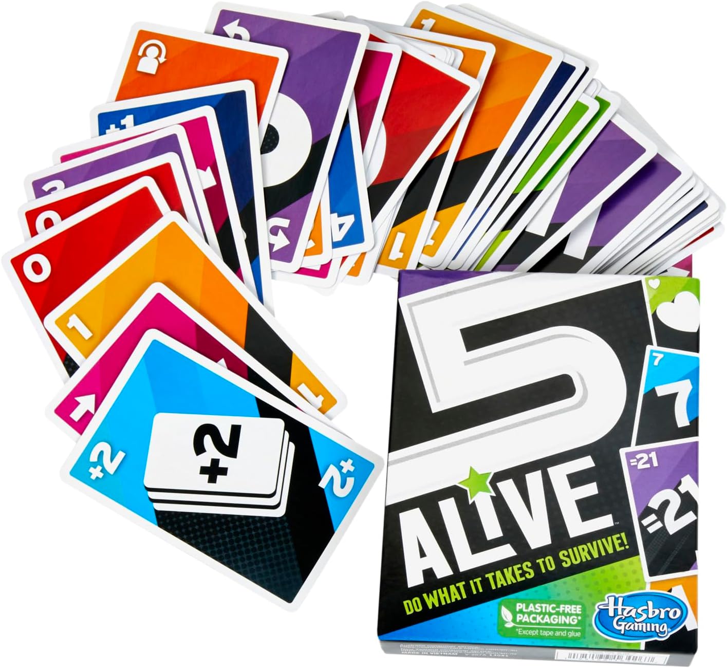 Hasbro Gaming 5 Alive Card Game, Fast-Paced Game for Kids and Families