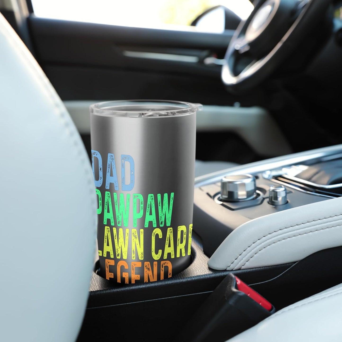 Funny Dad Pawpaw Lawn Care Legend Grass Mowing Lawn Mower Stainless Steel Insulated Tumbler