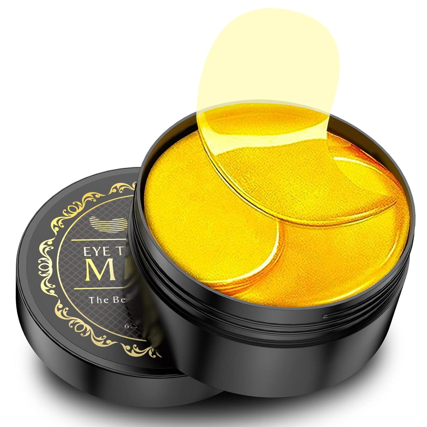 24K Gold Under Eye Patches - 60 Pack for Puffy Eyes, Dark Circles, Bag