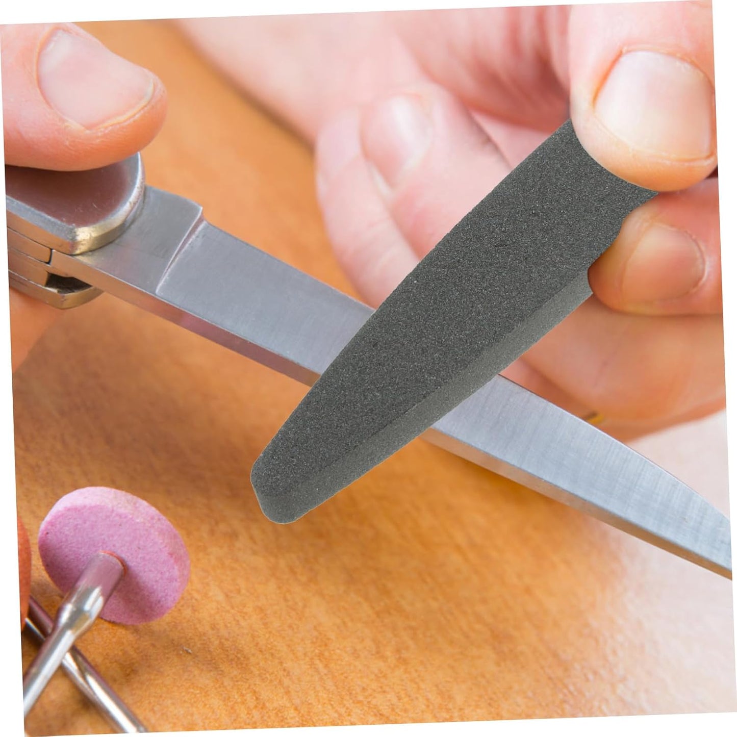 BESTOYARD 3pcs Portable Sharpener Tool for Kitchen and Garden Cutlery 