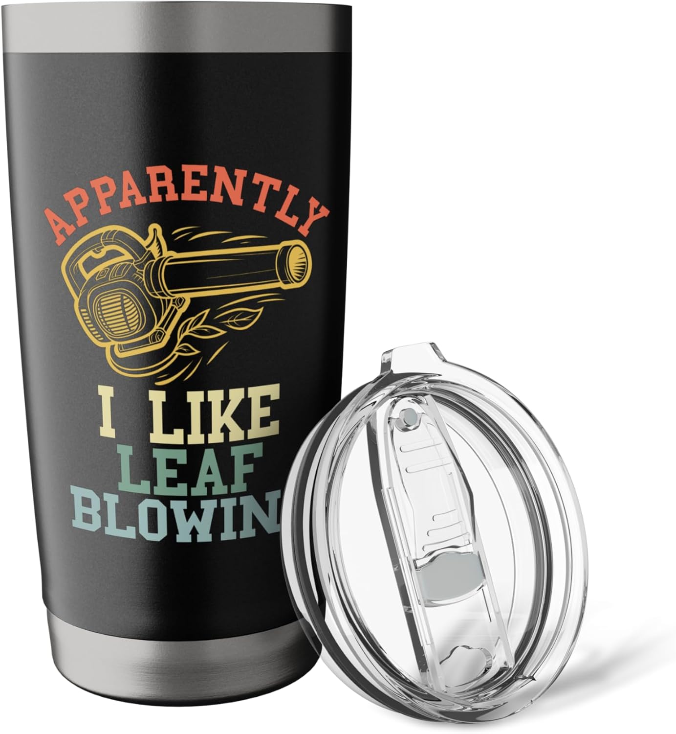 I Like Leaf Blowers Landscaping Funny Lawn Care Yard Leaves Stainless Steel Insulated Tumbler