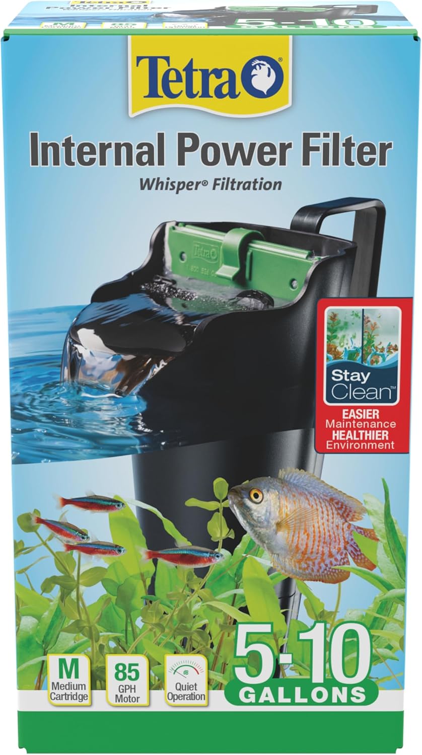 Tetra Whisper Internal Power Filter 5 To 10 Gallons, For aquariums, In