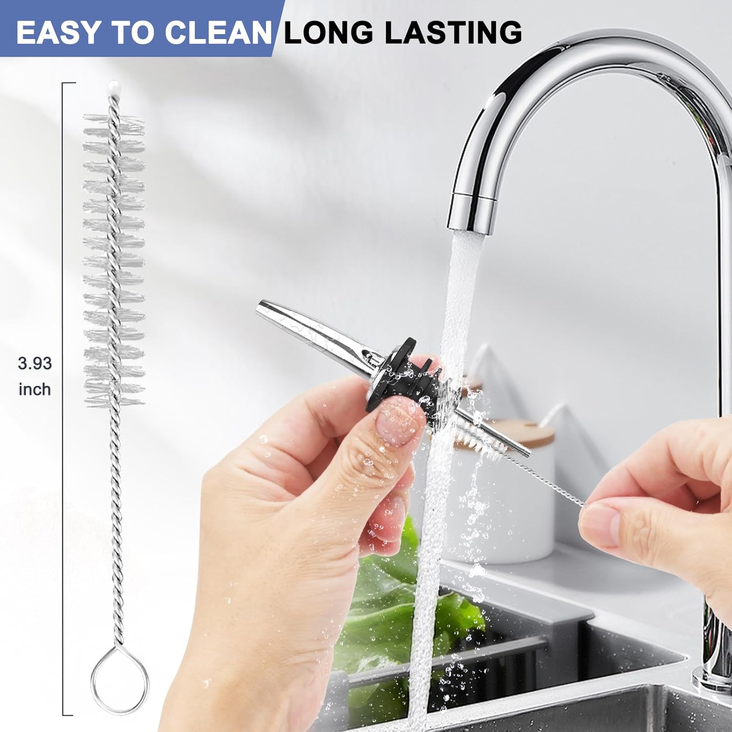 60-Pack Stainless Steel Pour Spouts for Liquor Bottles Oil Vinegar and