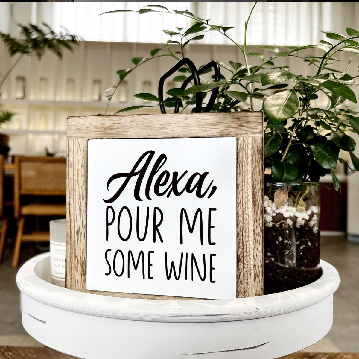 Kitchen Decor, Wooden Box Signs for Home Decor, Home Bar Decortion, Fa
