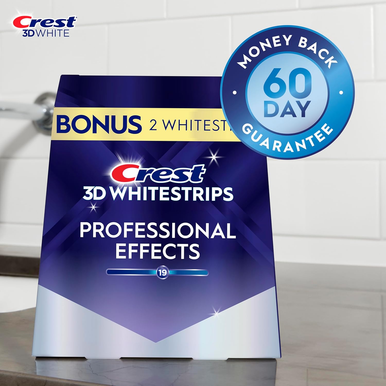 Crest 3D Whitestrips Professional Effects – Teeth Whitening Kit, 22 Tr