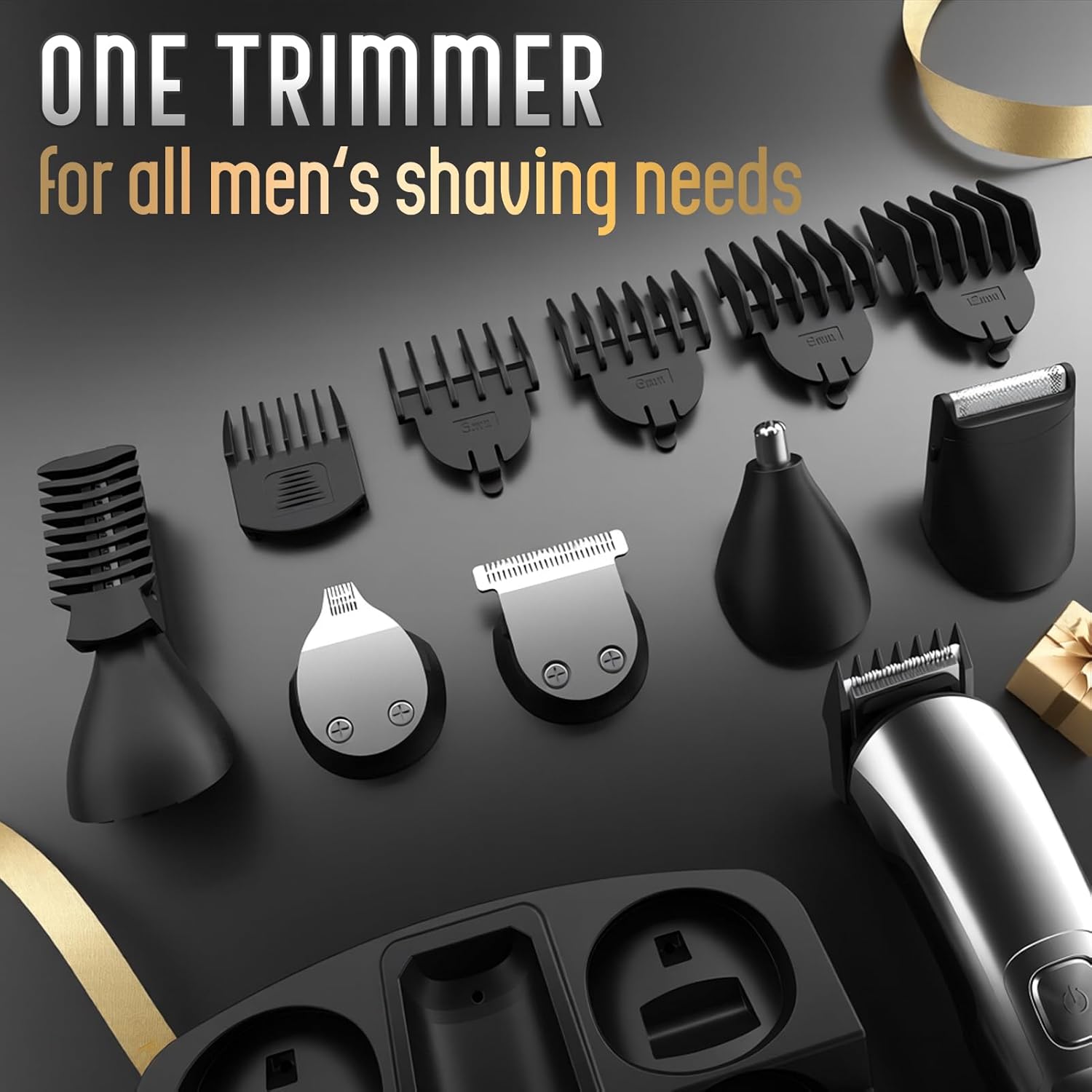 Ufree Beard Trimmer for Men, Waterproof Electric Razor for Nose, Body,