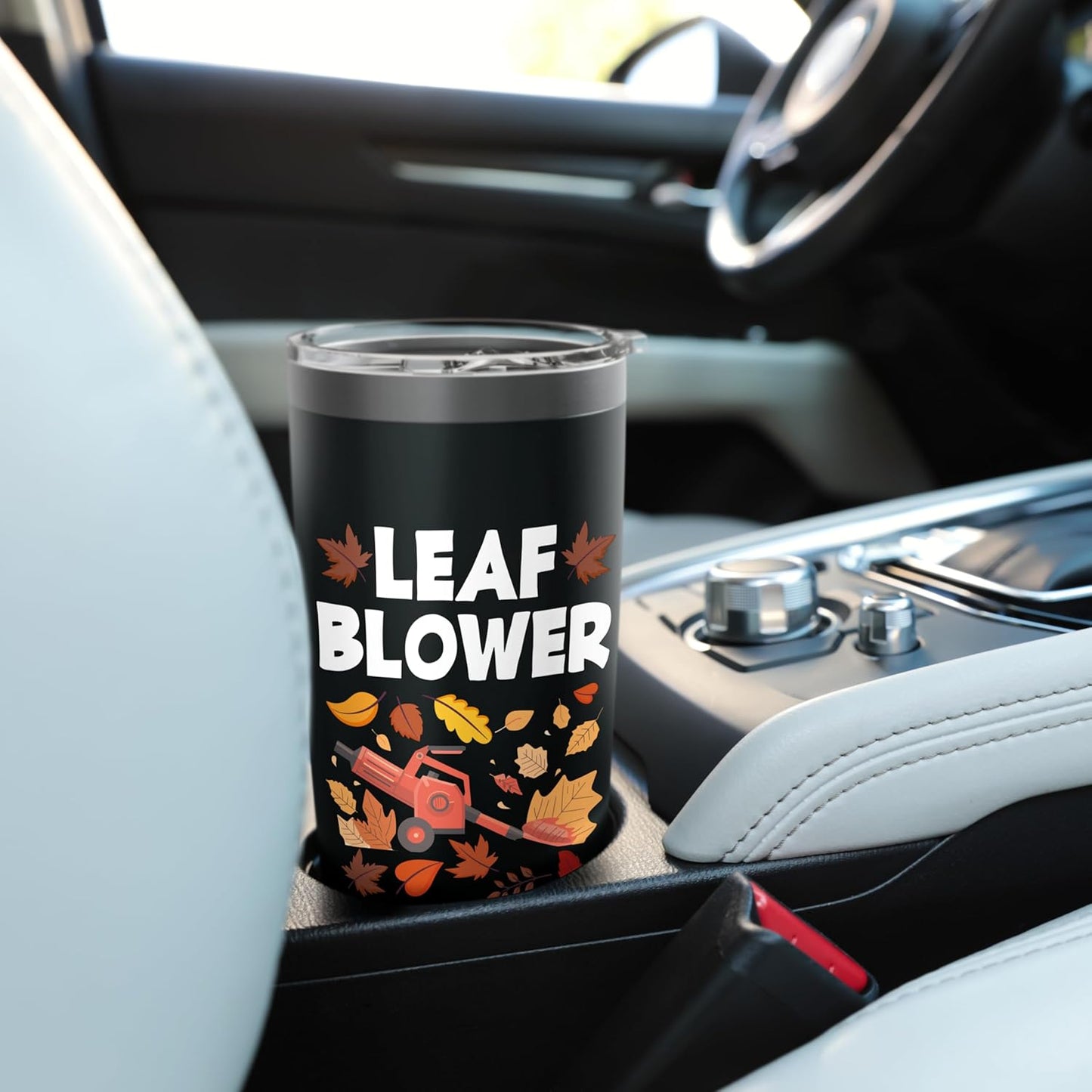 Leaf Blower Landscaping Gardener Lawn Care Leaf Blowing Stainless Steel Insulated Tumbler