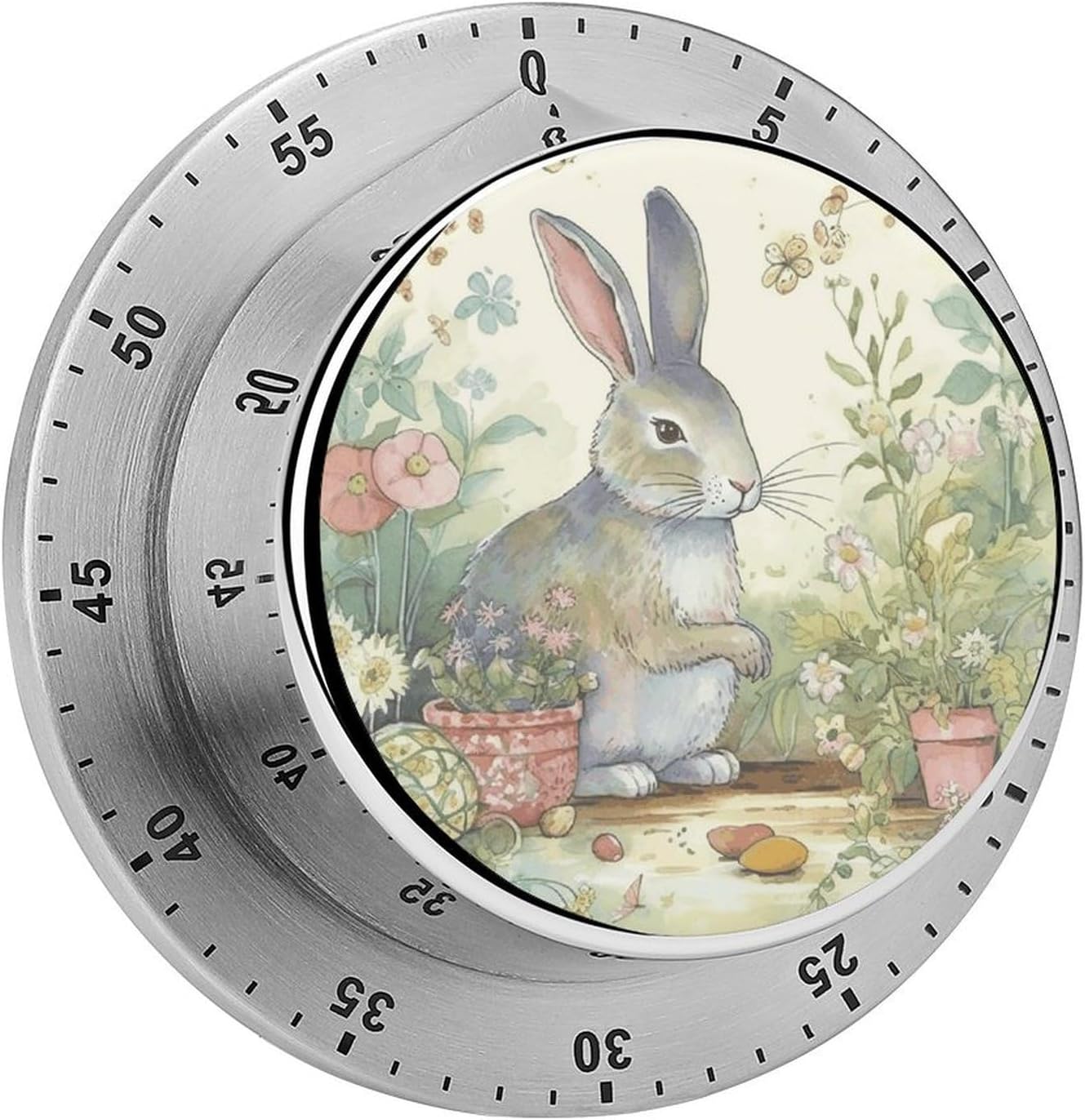 Garden Bunny Timer Stainless Digital Visual Timer Exquisite Mechanical