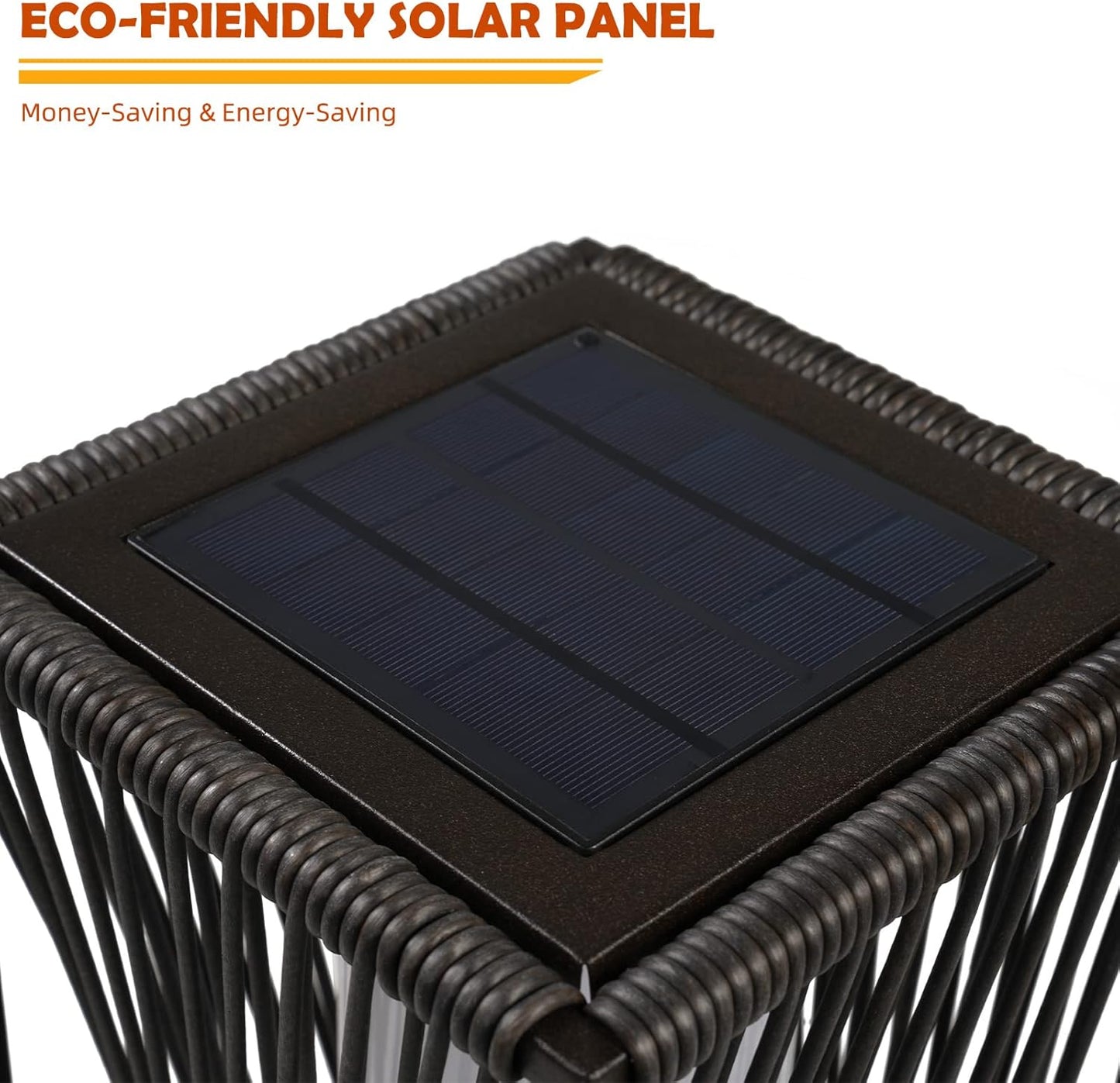 Solar Yard Outdoor Solar Floor Lamp Resin Wicker Solar Light Outdoor Waterproof for Yard, Garden, Pathway, Deck, Dazzle Dance