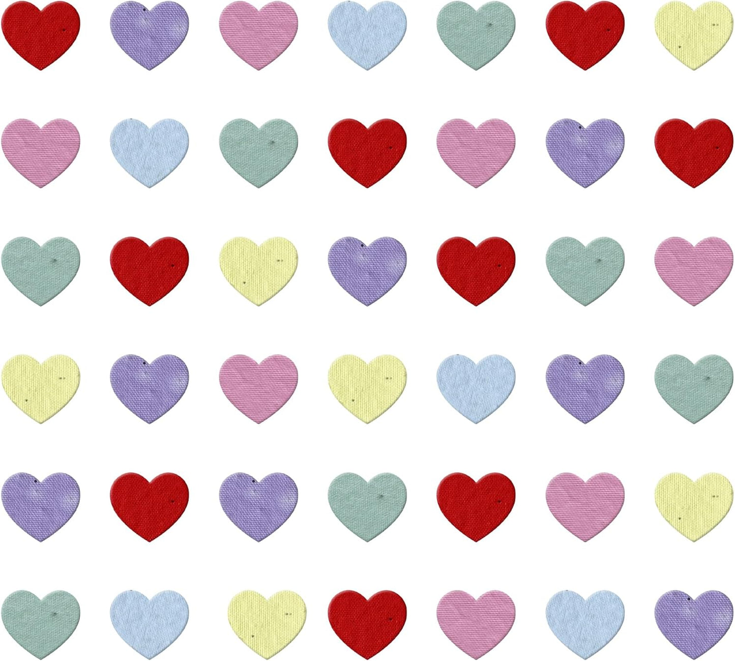 Heart Confetti Seed Paper – 500pcs Lightweight Plantable Confetti Embedded with Wildflower Seeds, Use for Wedding, Bridal or Baby Showers, Anniversaries, Heart Party Favors, Birthday Party