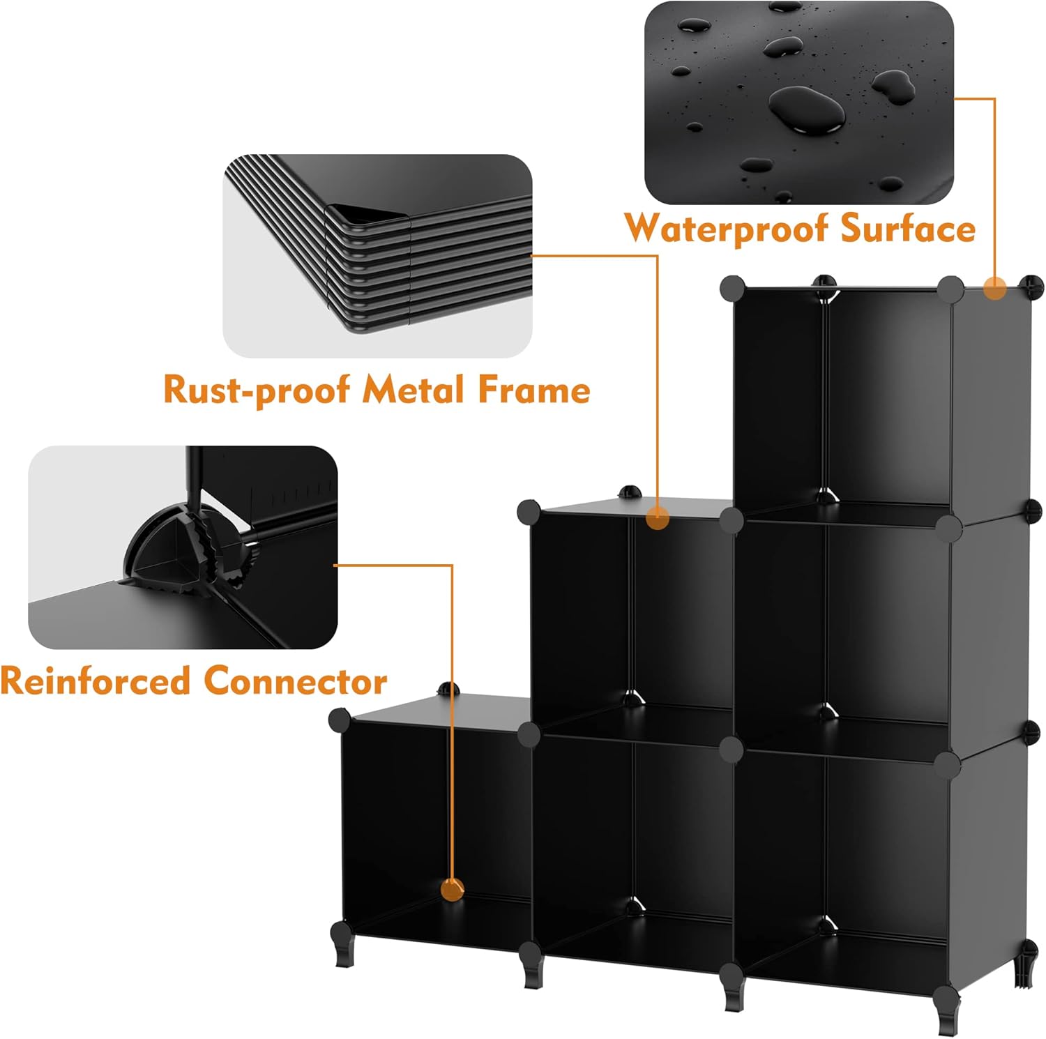 HOMIDEC Closet Organizers and Storage, 9 Cube Storage Organizer, Porta