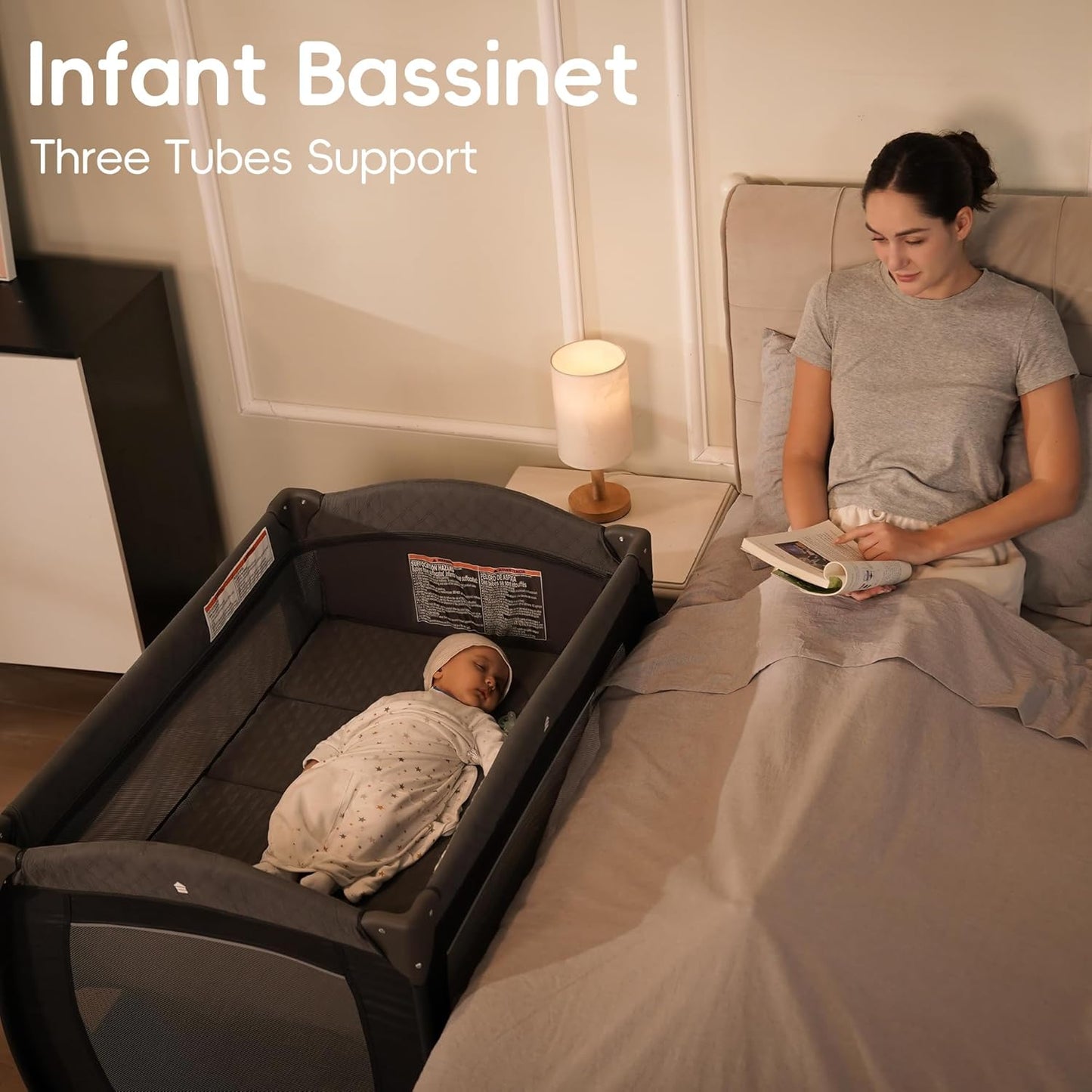 Pamo Babe Pack and Play 4 in 1 Playard Portable Playard Foldable Playp