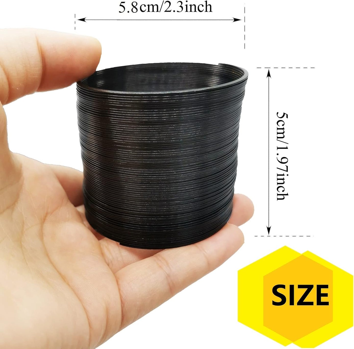 2 Pieces Squirrel Proof Metal Spring Barrier Device Spring Guard Baffle Accessories Outdoor Bird Feeder Protects Hanging Spring Type Coil Poles Raccoon Proof (Black)