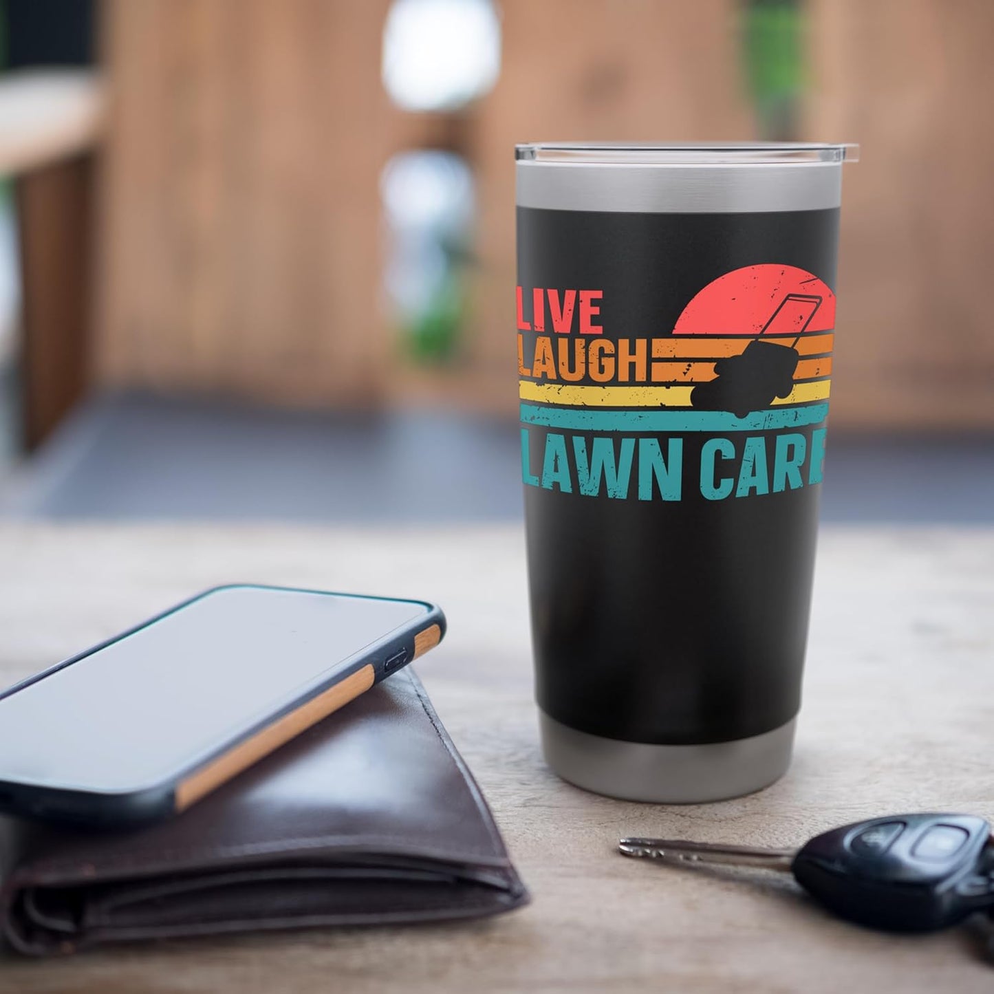 Live Laugh Lawn Care Stainless Steel Insulated Tumbler