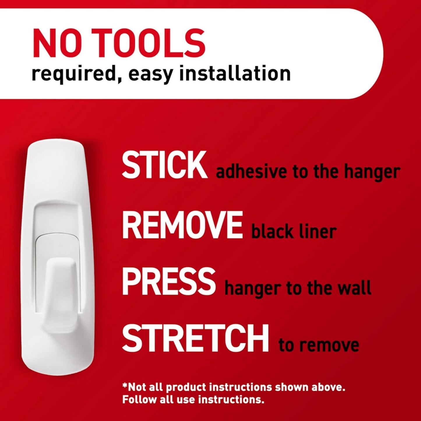 Command 5 lb Large Utility Hooks, 7 Hooks and 12 Strips, Damage-Free Hanging Wall Hook with Adhesive Strips, No Tools Required, Great for Home Kitchen Office Organization | 12-Strips, Organize, Damage-Free