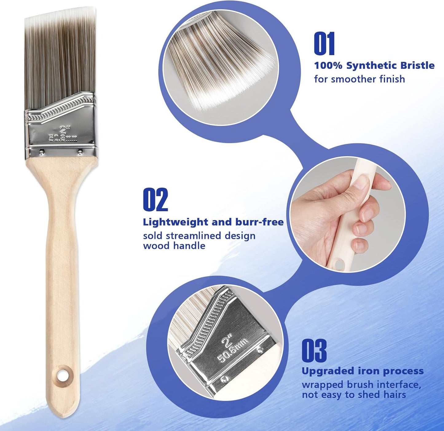 Paint Roller Kit with Extension Pole, 27 Piece Set, 2 to 4 Ft Pole, 4"