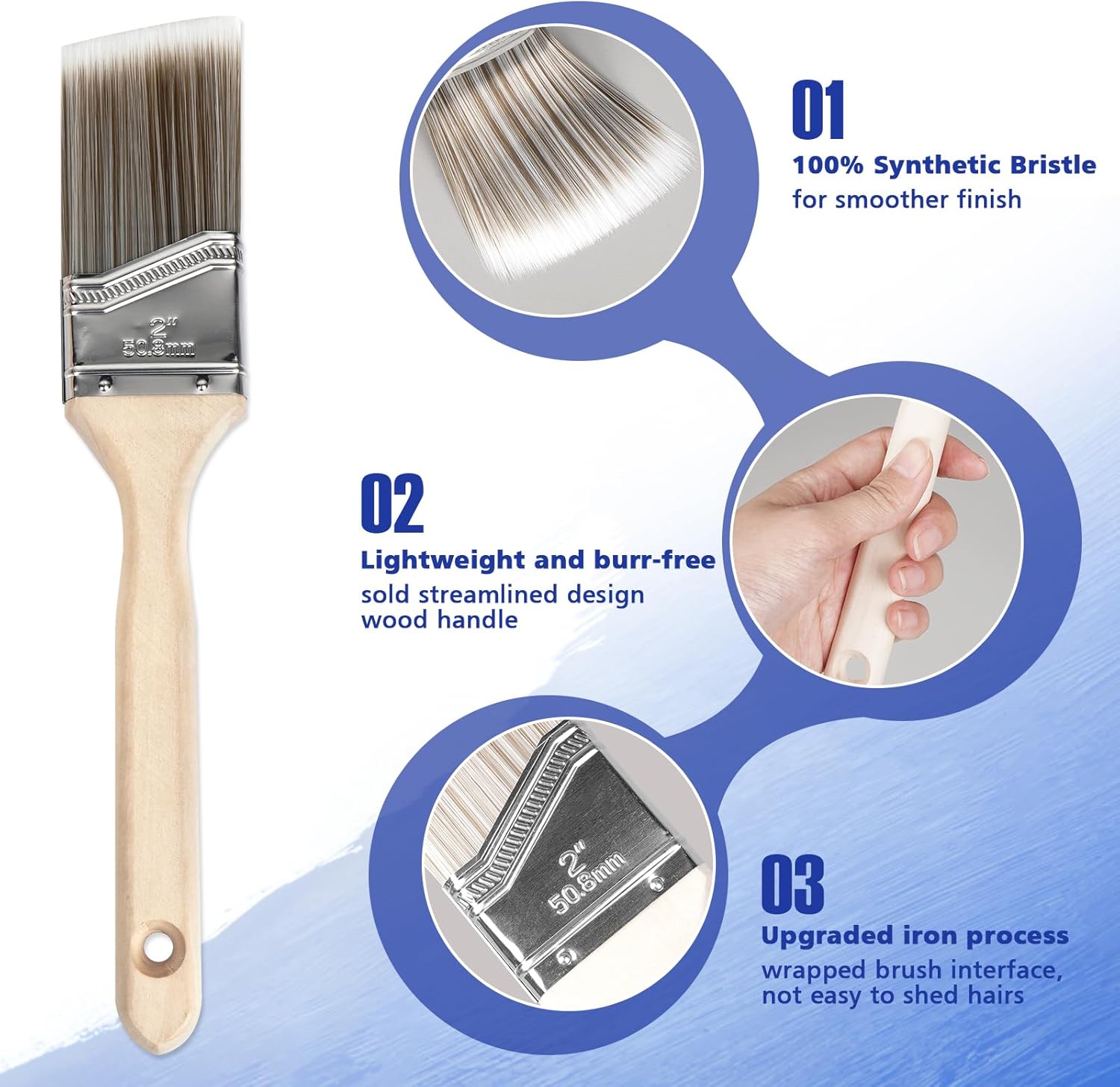 Paint Roller Kit with Extension Pole, 27 Piece Set, 2 to 4 Ft Pole, 4"