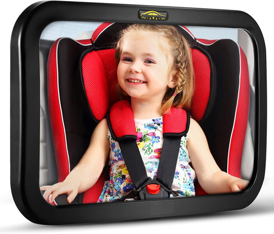 Baby Car Mirror, DARVIQS Car Seat Mirror, Safely Monitor Infant Child 