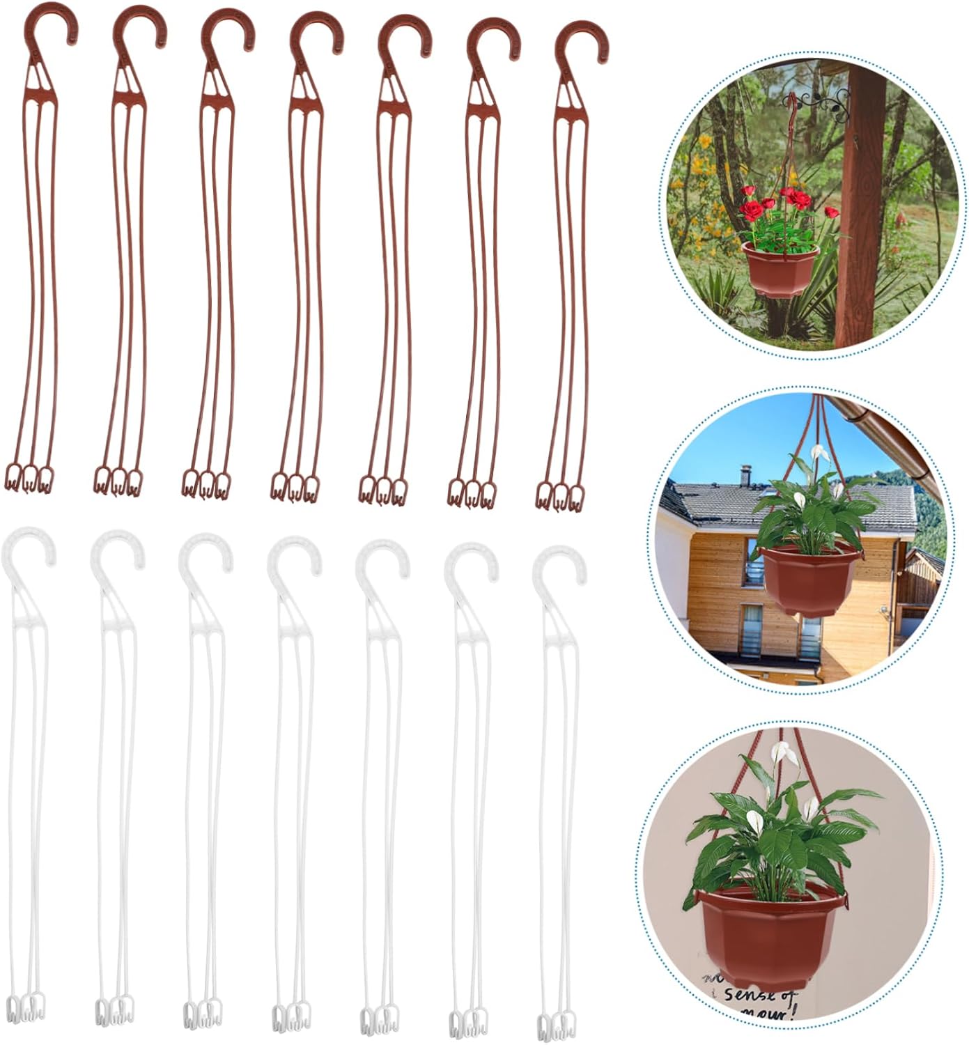 20pcs Chlorophytum Hook Plant Hanger Indoor Outdoor Heavy Duty Easy In
